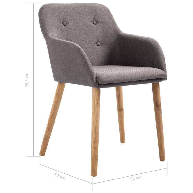 chaise-scandinave-taupe-dimension