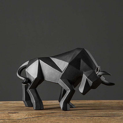 statue-bison-noir