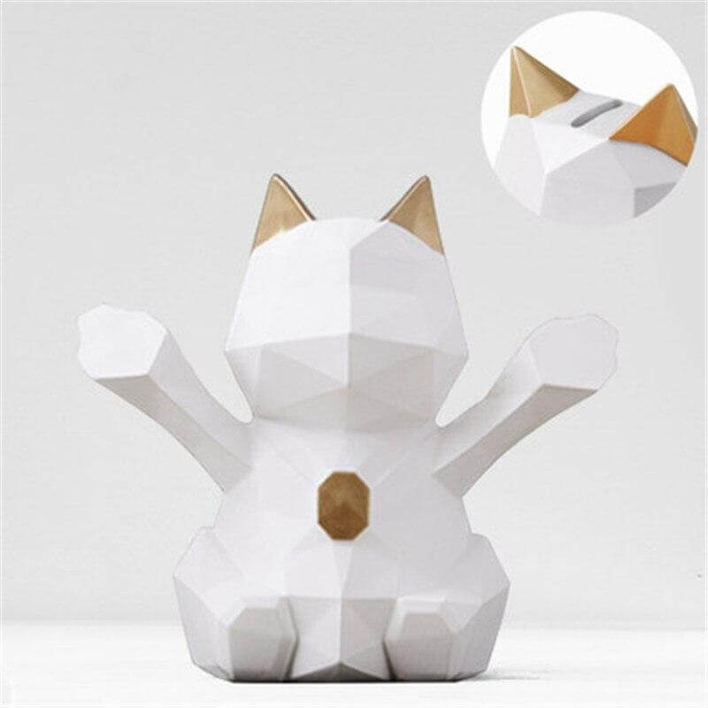 statue-origami-chat-blanc