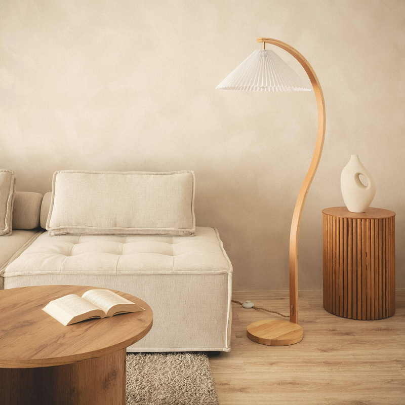 Lampadaire scandinave bois - Rana