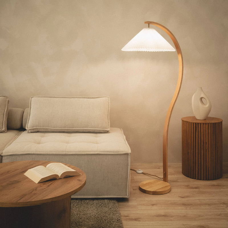 Lampadaire scandinave bois - Rana