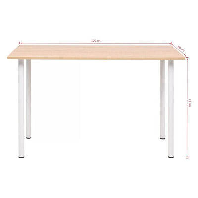 Table-scandinave-blanche-et-bois-dimension