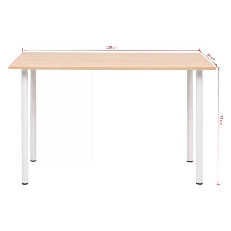 Table-scandinave-blanche-et-bois-dimension