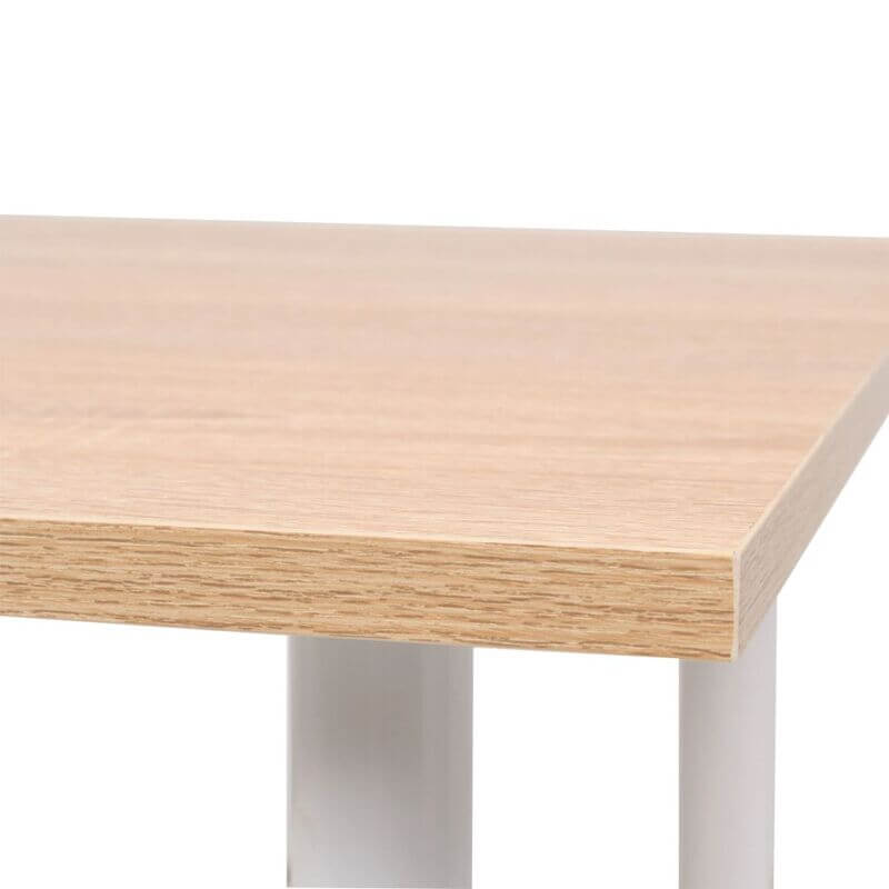 Table-scandinave-blanche-et-bois-planche