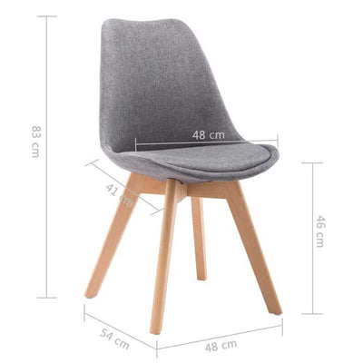 chaise-scandinave-lot-de-4-dimension
