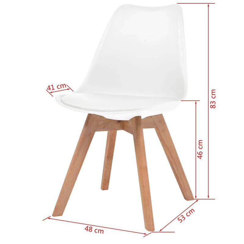 chaise-scandinave-lot-de-6-dimension