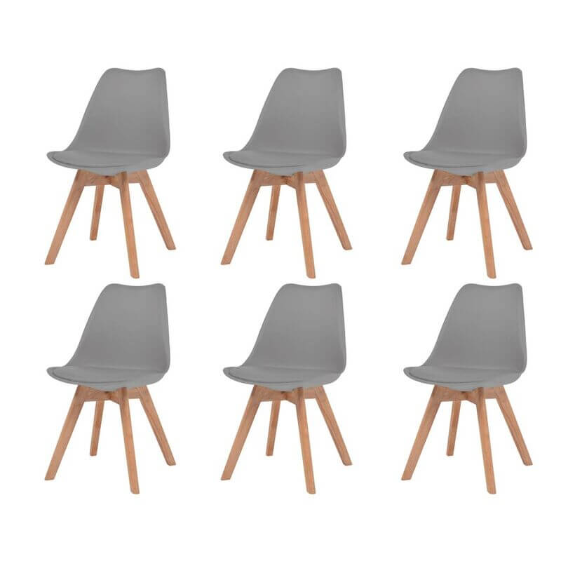 chaise-scandinave-lot-de-6-gris
