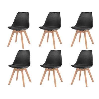 chaise-scandinave-lot-de-6-noir