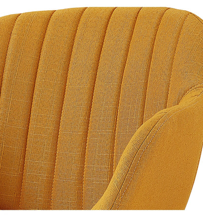 chaise-scandinave-tissu-jaune-assise