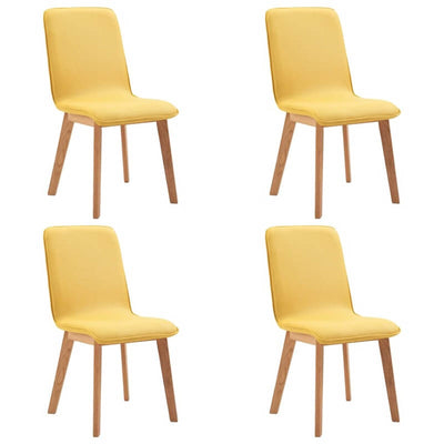 chaise-scandinave-x4-jaune