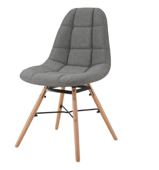 chaise-tissu-gris-scandinave