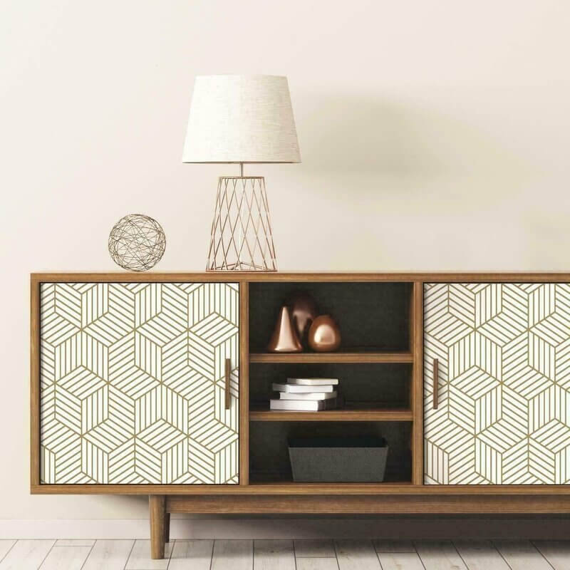 papier-peint-scandinave-geometrique-meuble