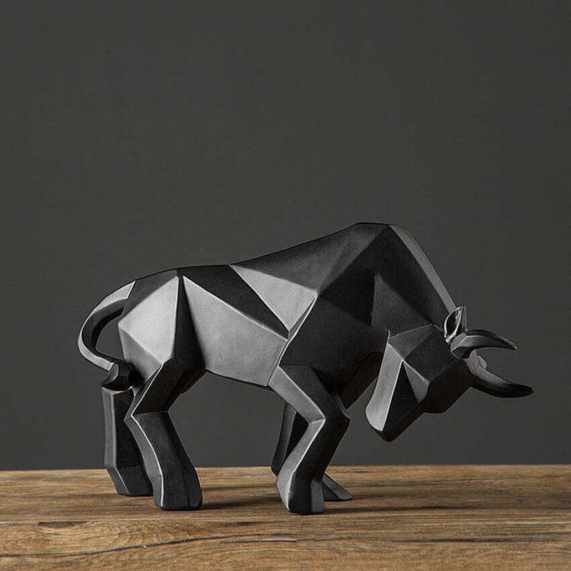 statue-bison-noir