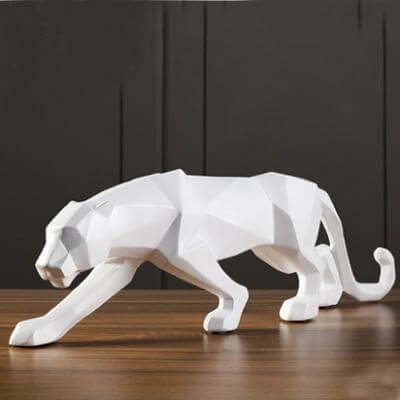 statue-origami-resine-blanc