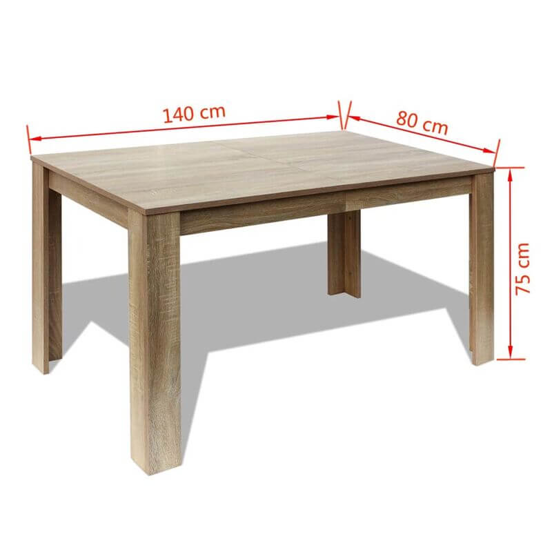 table-a-manger-scandinave-bois-dimension