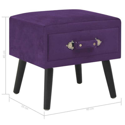 table-de-chevet-violet-dimension