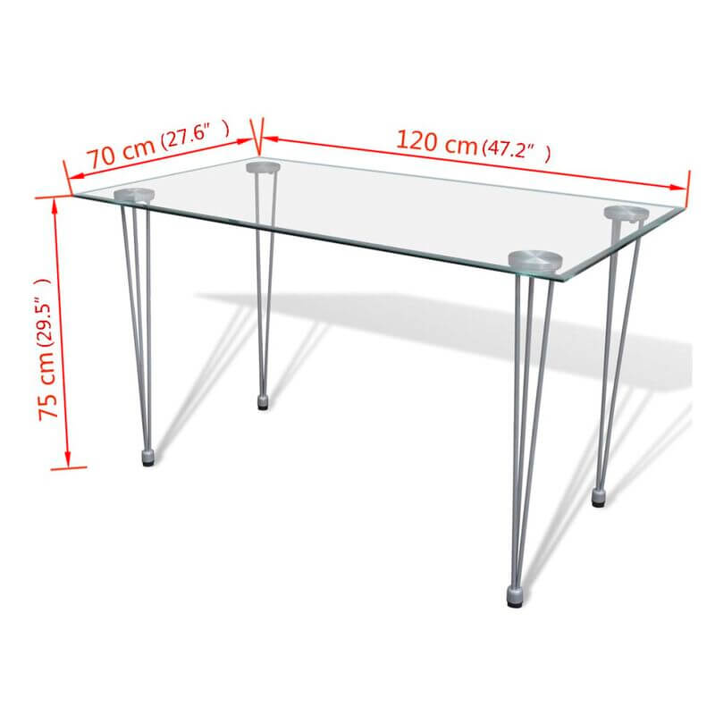 table-scandinave-verre-dimension